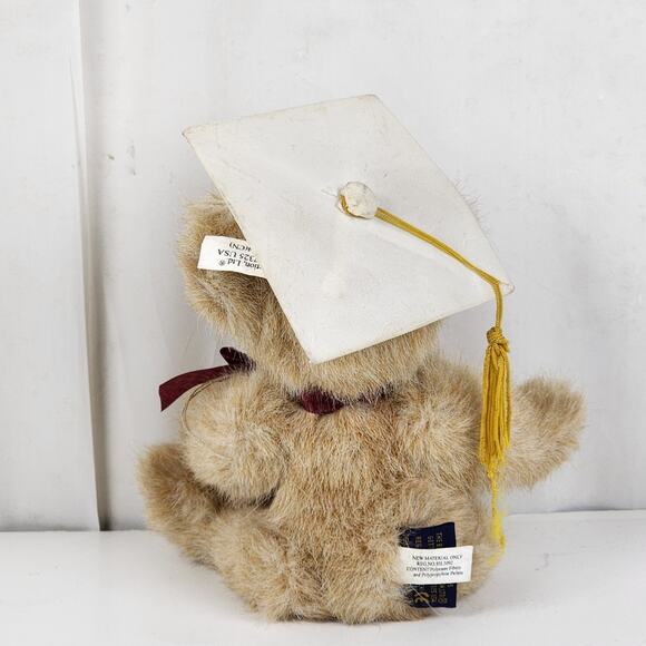 Vintage Boyd's Head Bean Collection Brown MISS GRADUATE Plush Stuffed Bear Toy - Picture 3 of 13